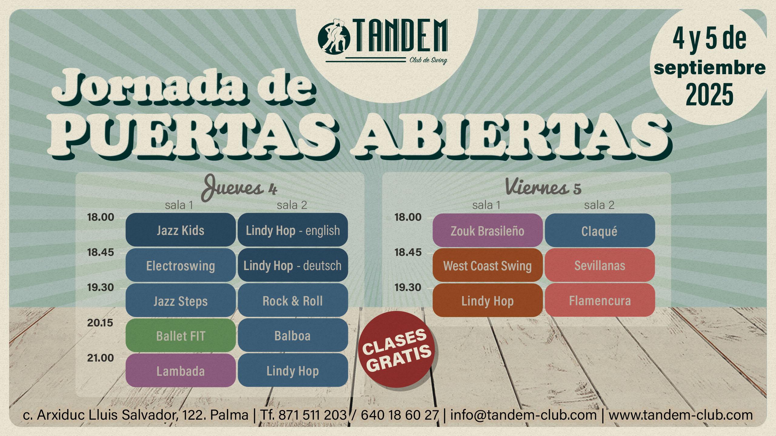 Jornada de Puertas Abiertas Septiembre 25