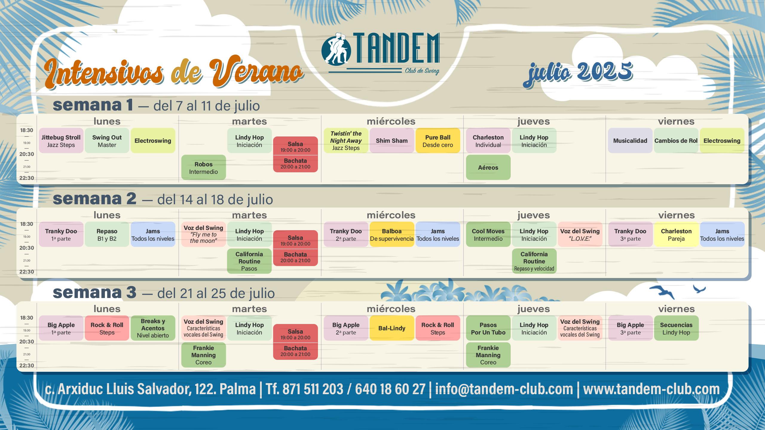 Intensivos de Julio